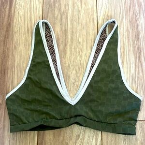 ACACIA Checkered Swim Top